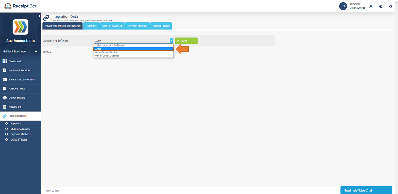 Integrate with Xero - Receipt Bot